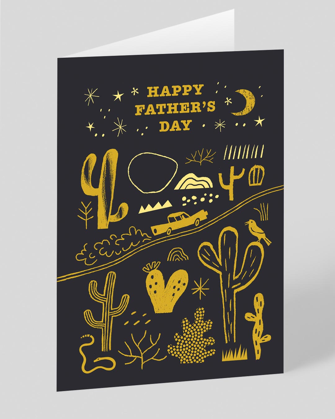 Father’s Day Cute Cactus Landscape Father’s Day Card