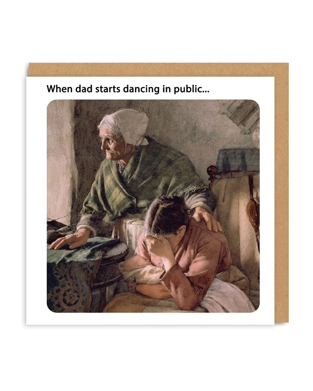 Father’s Day Cute Dad Dancing in Public Greeting Card