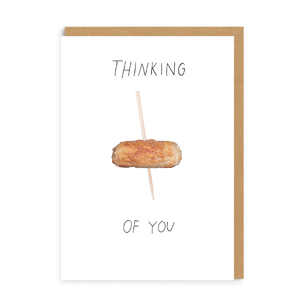 Thinking Of You Cocktail Sausage Greeting Card