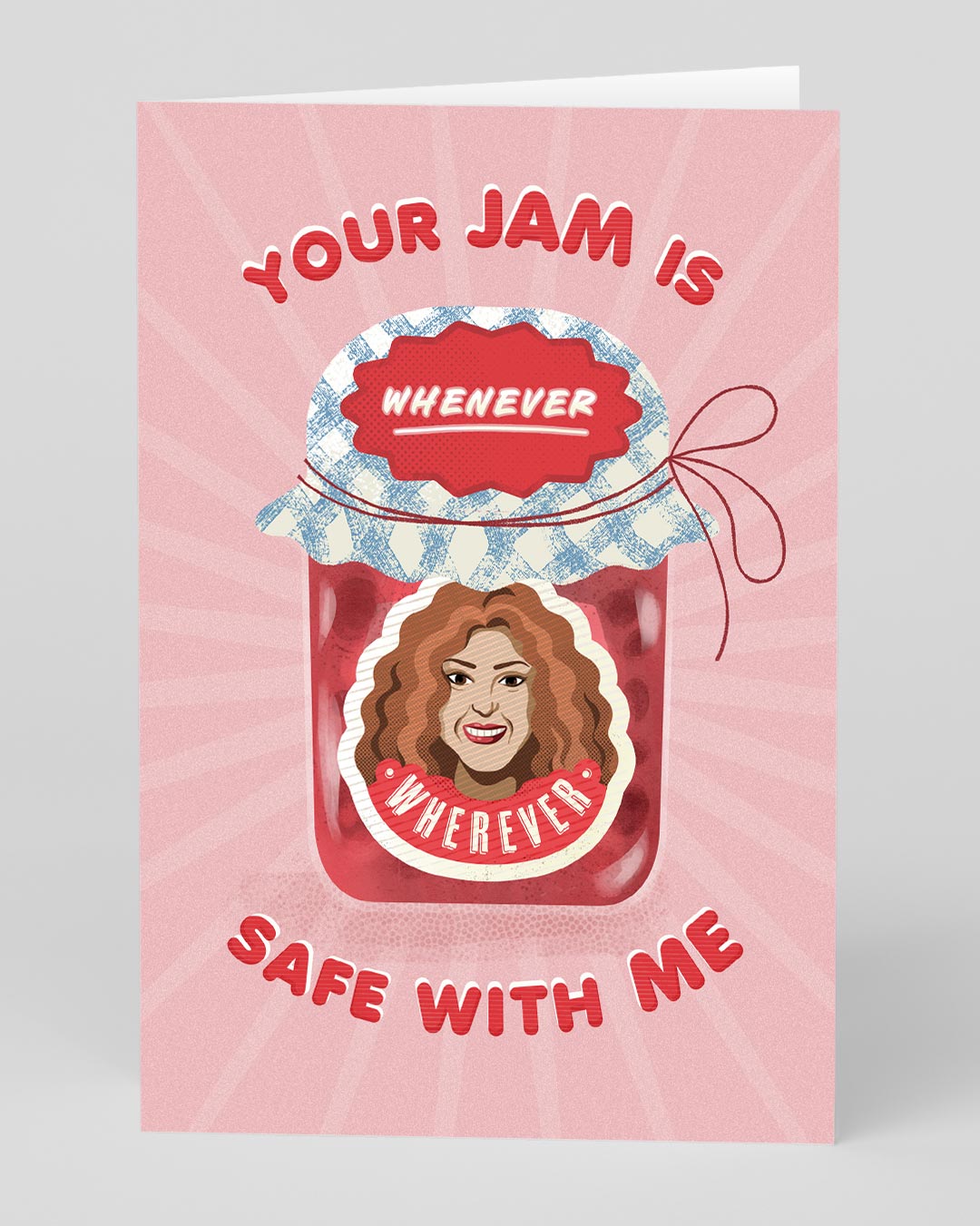 Valentine’s Day | Funny Valentines Card For Shakira Fans | Personalised Shakira Your Jam Is Safe Greeting Card | Ohh Deer Unique Valentine’s Card for Him or Her | Artwork by Ohh Deer | Made In The UK, Eco-Friendly Materials, Plastic Free Packaging