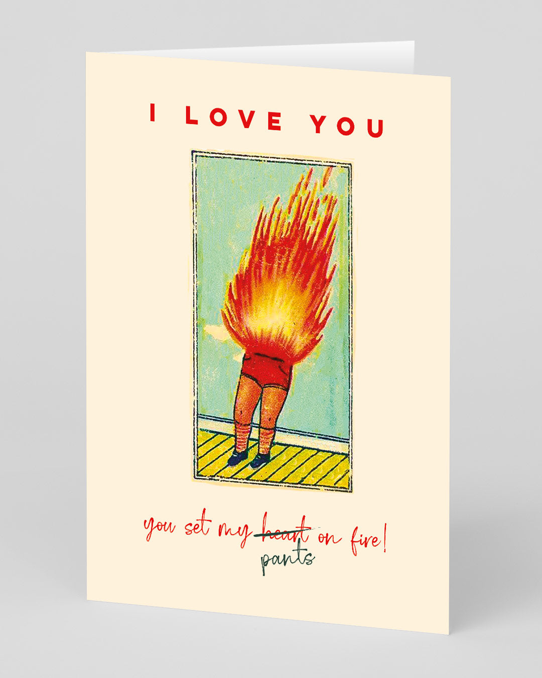 Valentine’s Day | Valentines Card For Him or Her | Personalised Pants On Fire Greeting Card | Ohh Deer Unique Valentine’s Card | Made In The UK, Eco-Friendly Materials, Plastic Free Packaging