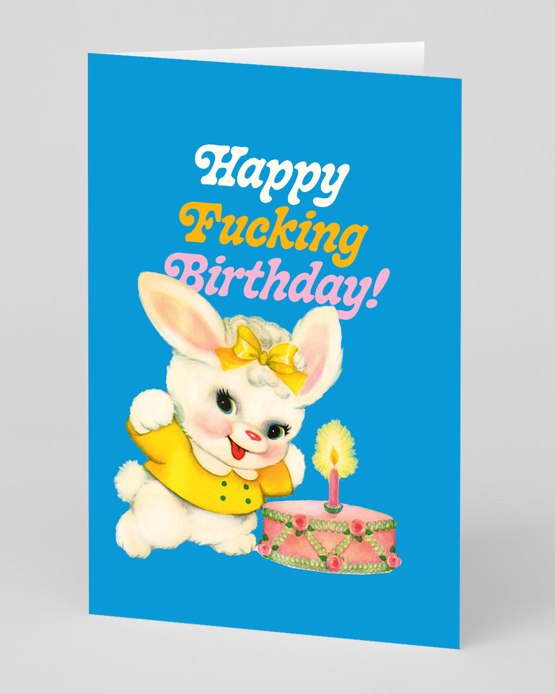 Rude Birthday Card Freaky Bunny Birthday Card