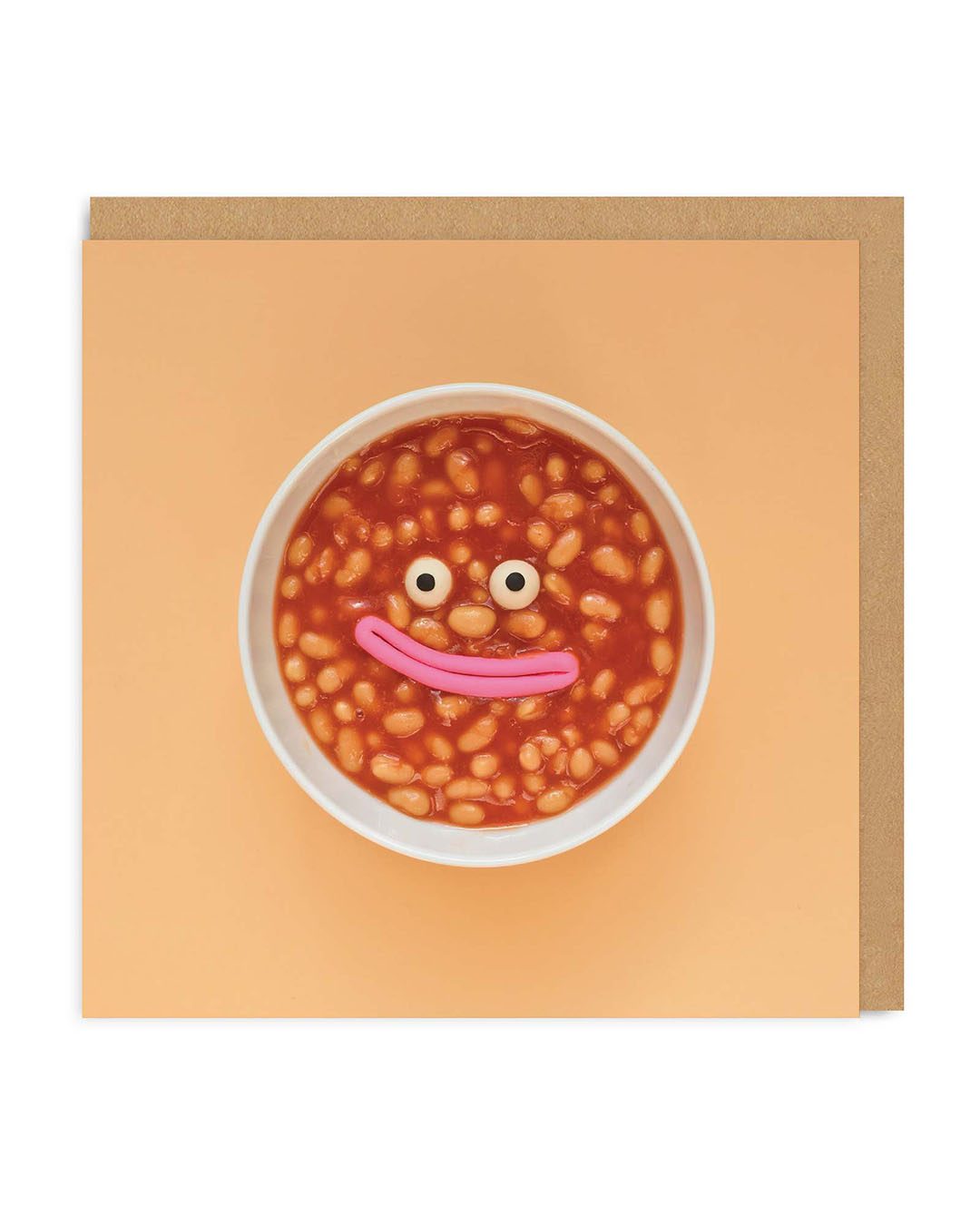 Beans Smiley Face Greeting Card