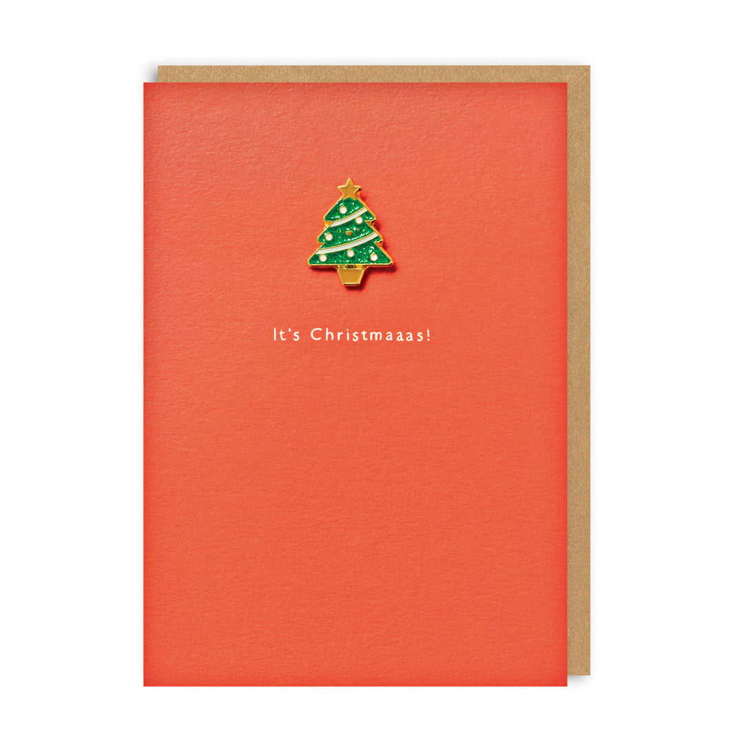 It’s Christmaaas! Enamel Pin Christmas Card