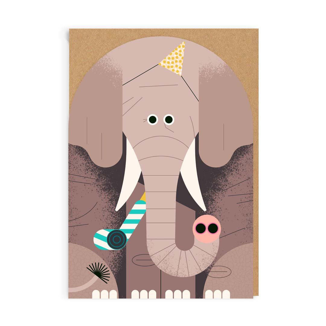 Birthday Card Birthday Elephant Greeting Card