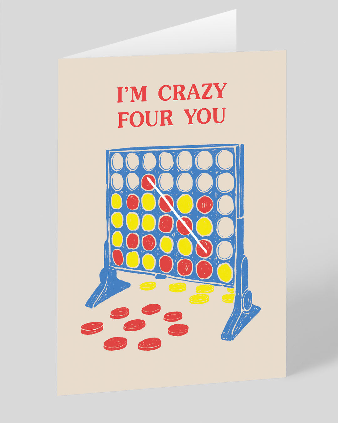 Valentine’s Day | Valentines Card For Him or Her | Crazy Four You Greeting Card | Ohh Deer Unique Valentine’s Card | Made In The UK, Eco-Friendly Materials, Plastic Free Packaging