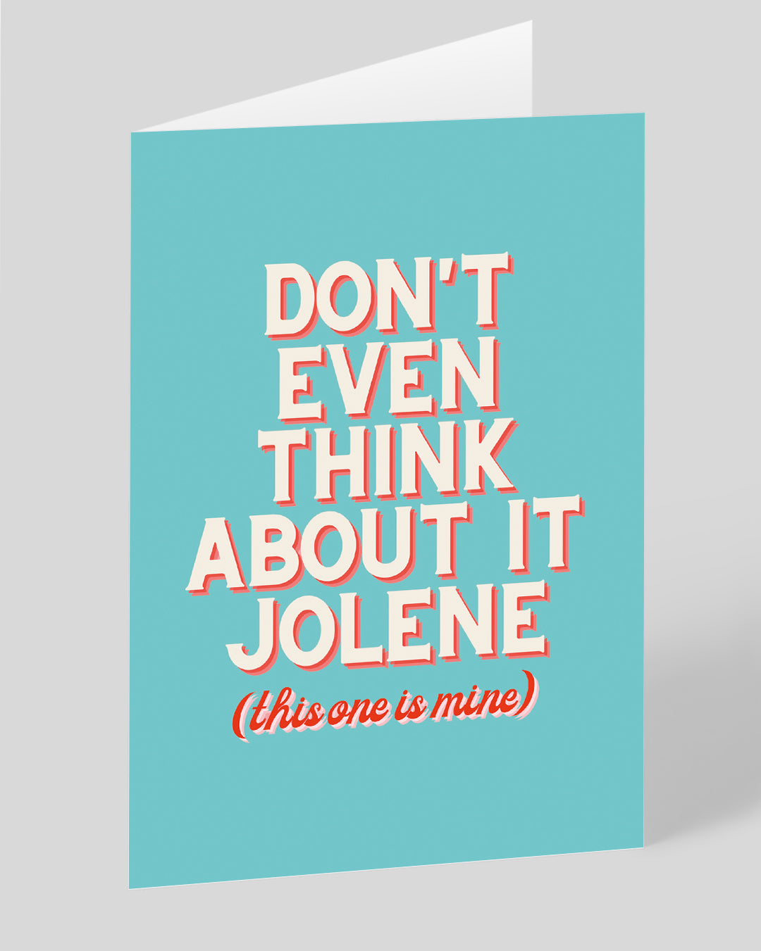 Valentine’s Day | Funny Valentines Card For Country Music Fans | Personalised Dona??t Even Think About It Jolene Card | Ohh Deer Unique Valentine’s Card for Him or Her | Artwork by Poppy Jo Lumley | Made In The UK, Eco-Friendly Materials, Plastic Free Pac