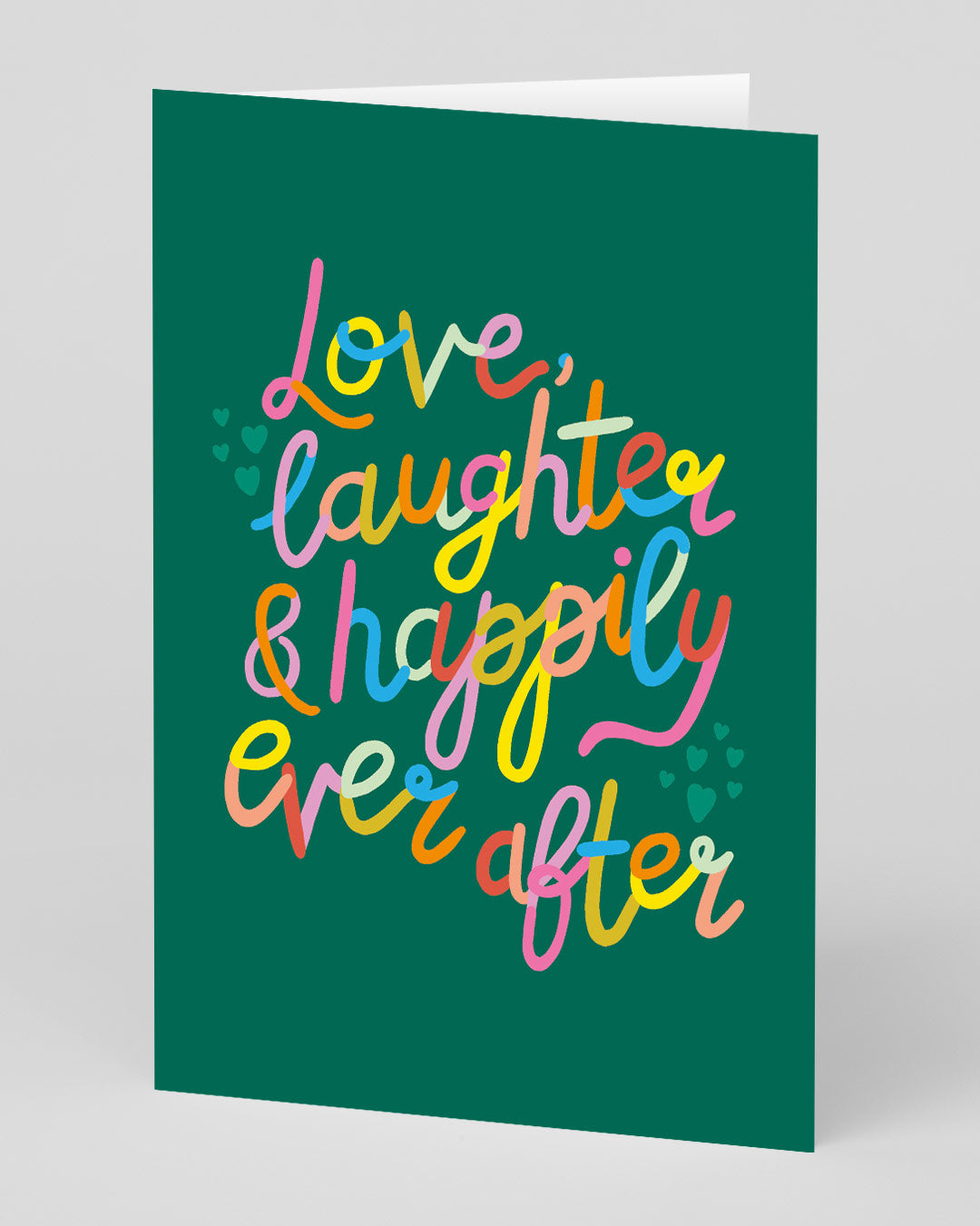 Personalised Love, Laughter & Happily Ever After Greeting Card