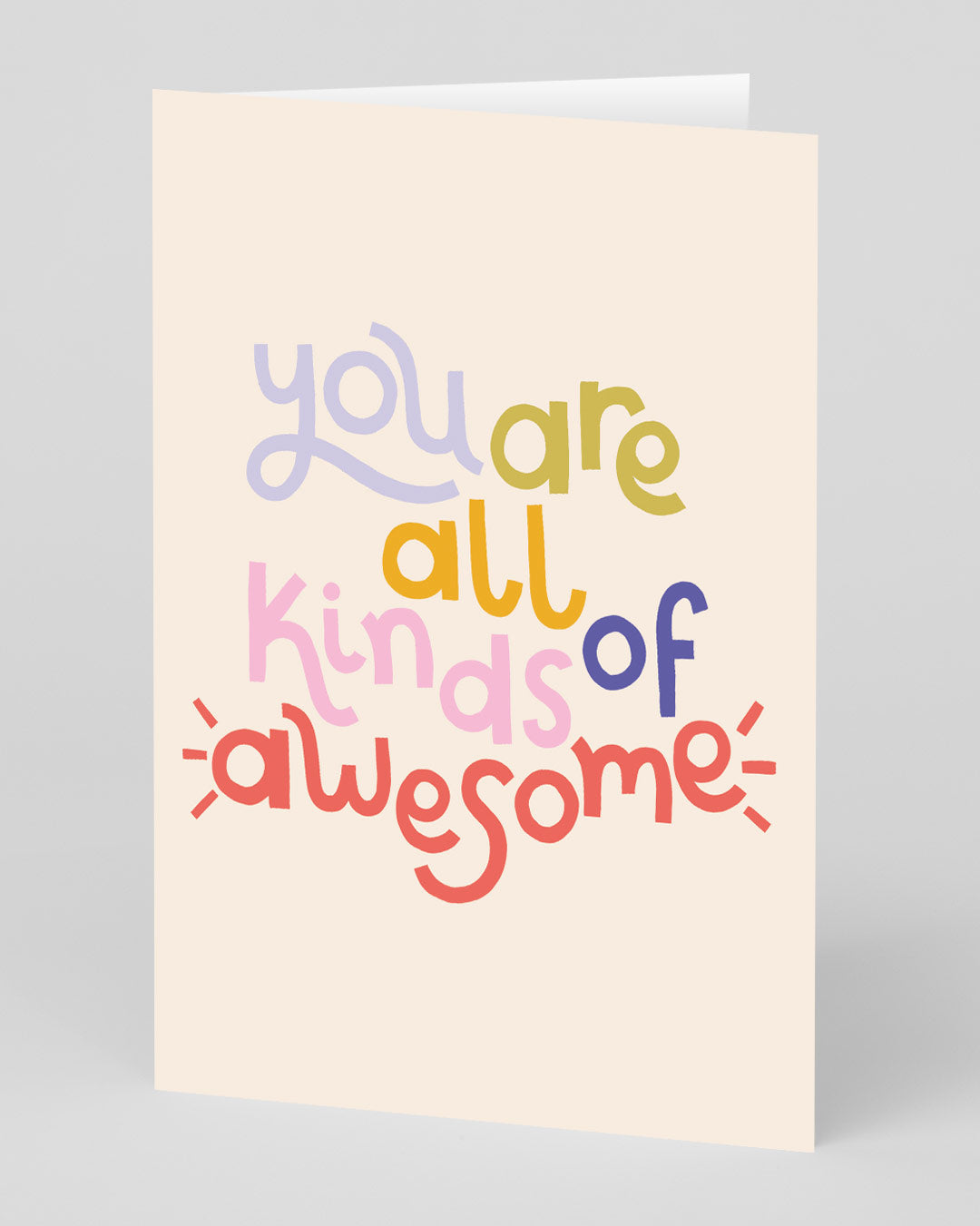 Birthday Card You Are All Kinds Of Awesome Greeting Card
