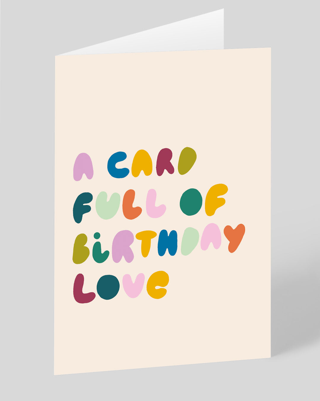 Birthday Card A Card Full Of Love Birthday Card