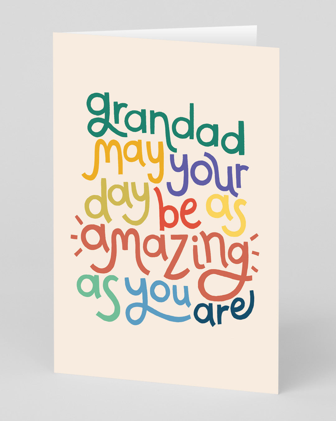 Father’s Day Cute Grandad May Your Day Be As Amazing As You Are Greeting Card