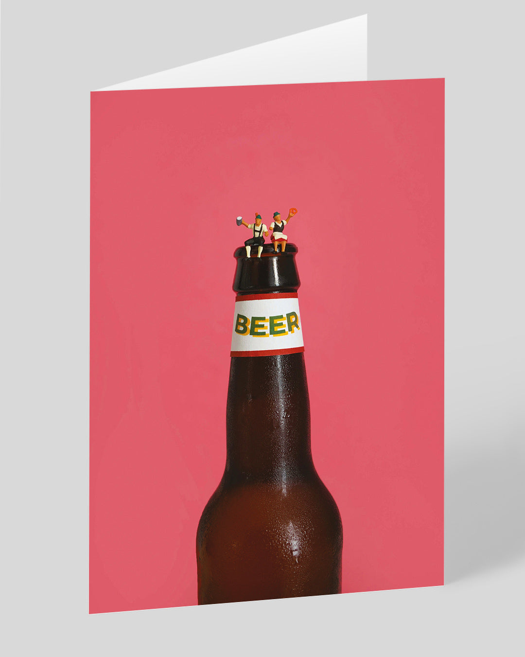 Father’s Day Funny Little Tiny People Beer Greeting Card