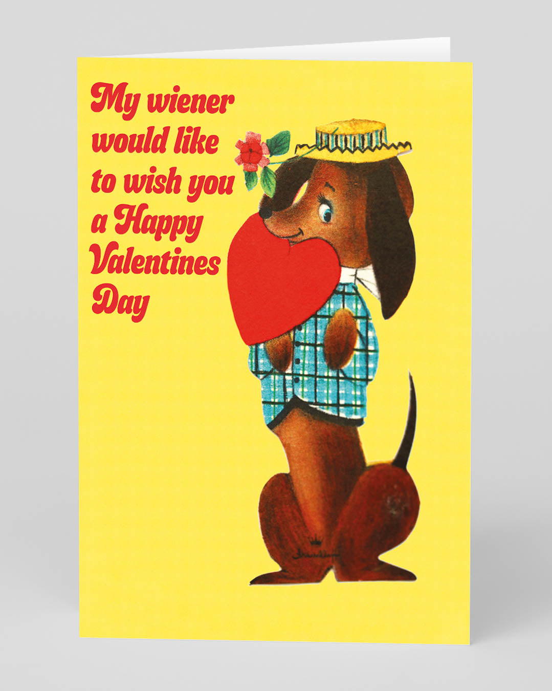 Valentine’s Day | Rude Valentines Card For Dog Lovers | Personalised My Wiener Valentine’s Day Card | Ohh Deer Unique Valentine’s Card for Her or Him | Artwork by Smitten Kitten | Made In The UK, Eco-Friendly Materials, Plastic Free Packaging