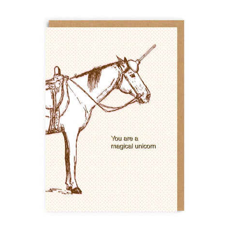 Thinking Of You Card saying You Are A Magical Unicorn