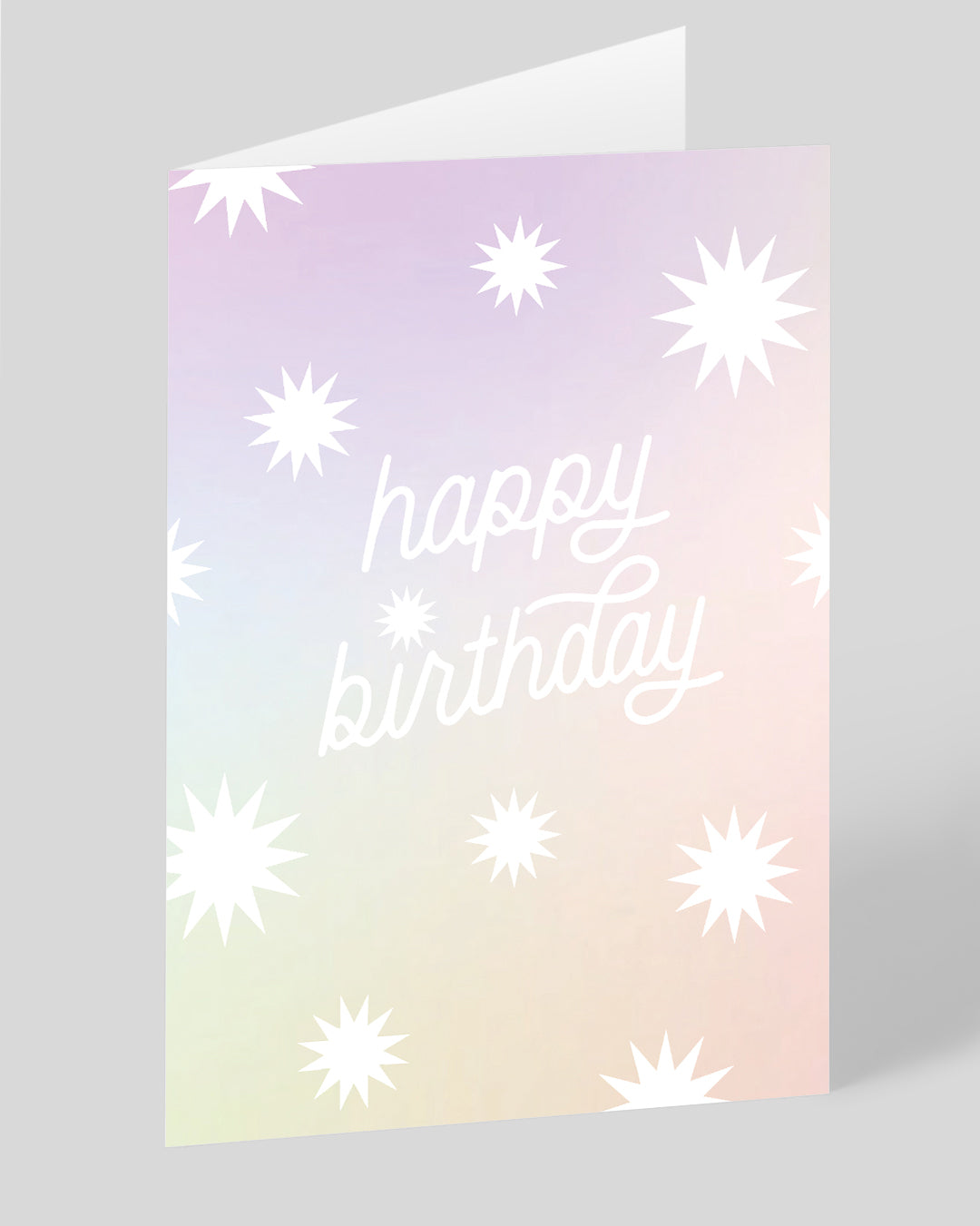 Birthday Card Happy Birthday Star Burst Card