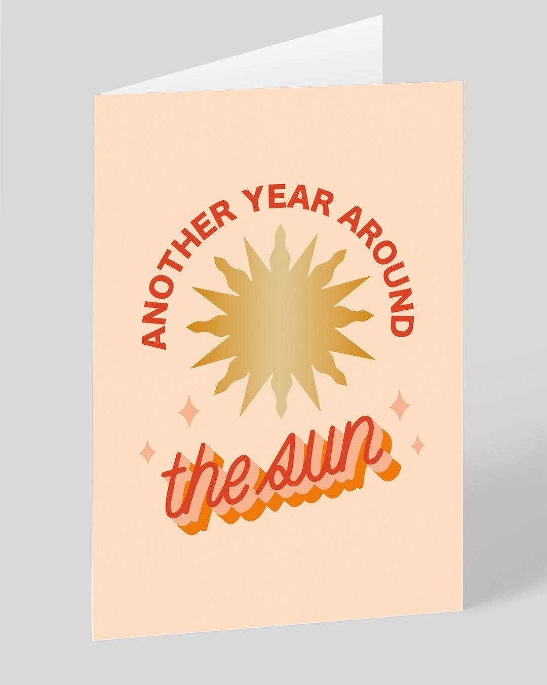 Funny Birthday Card Another Year Around The Sun Greeting Card