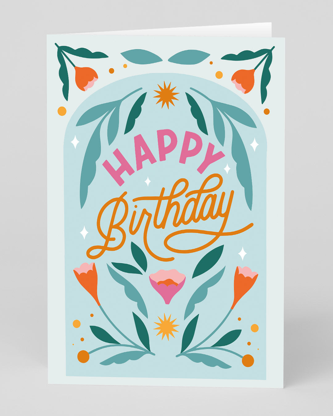 Birthday Card Birthday Floral Greeting Card