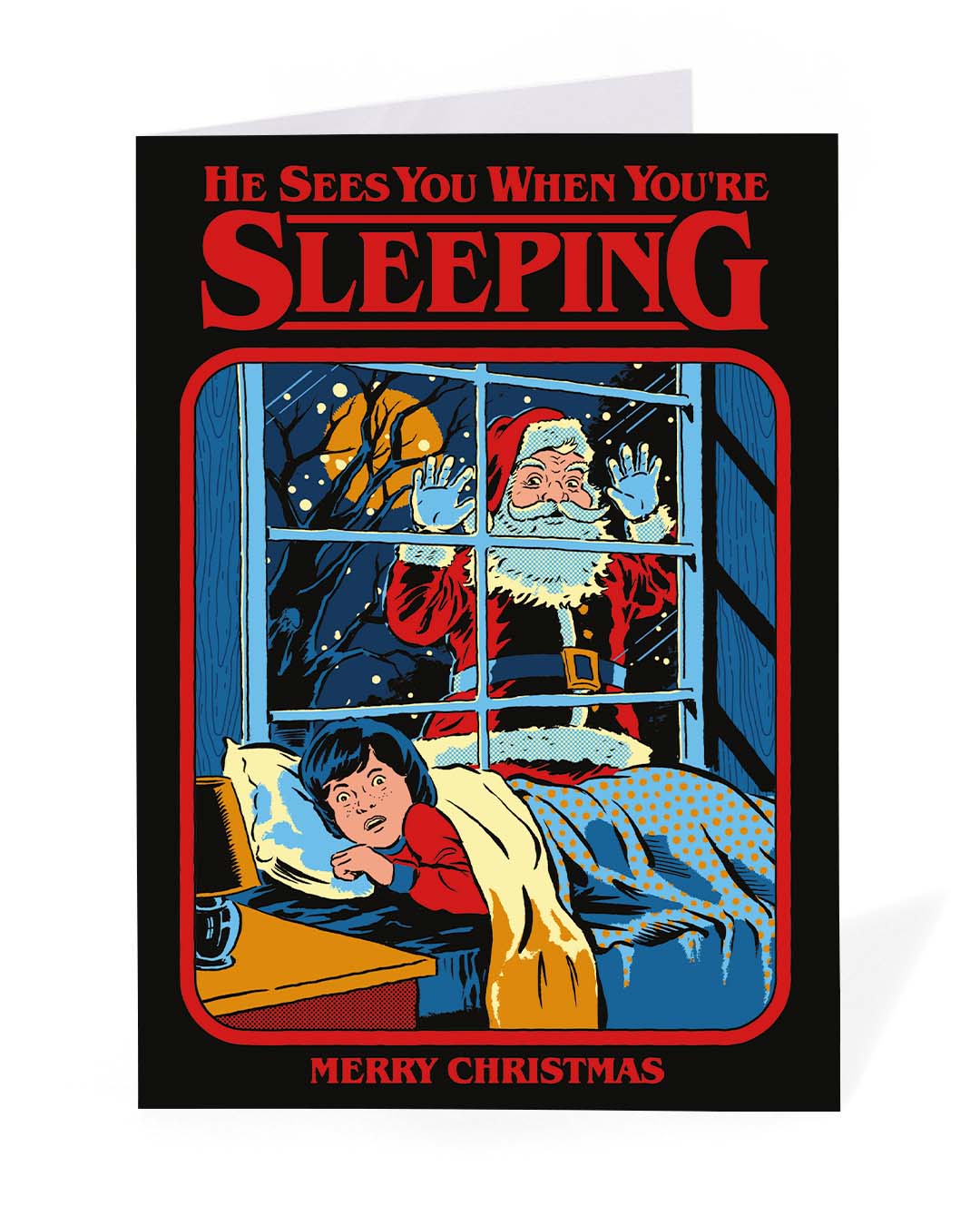 Personalised He Sees You When You’re Sleeping Christmas Card