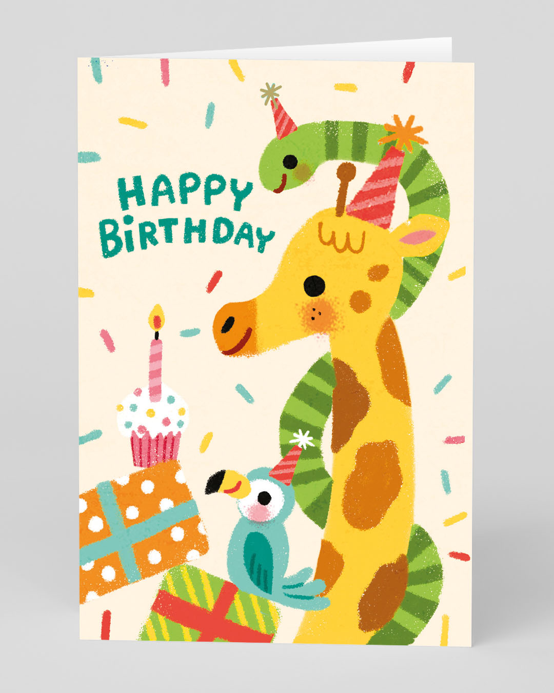 Birthday Card Animals Party Birthday Card