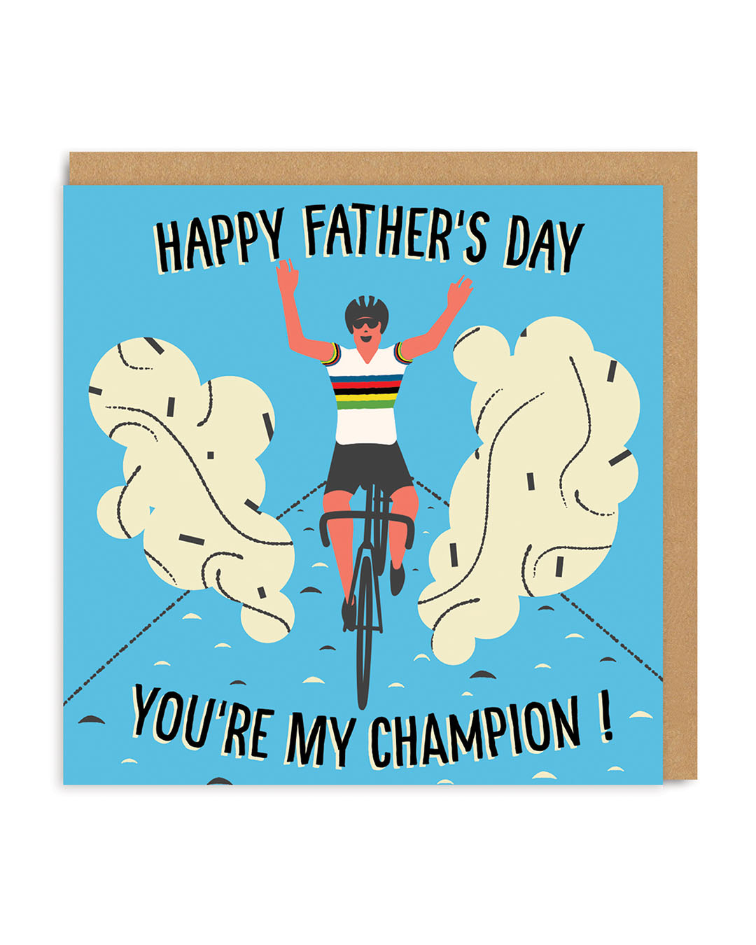 Father’s Day Champion Cyclist Greeting Card