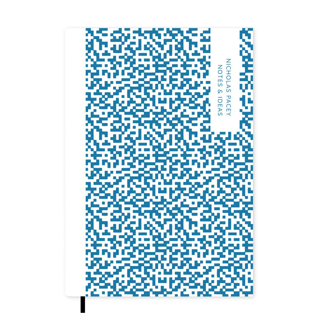 QR Code Personalised Notebook A5, Hard Cover / Plain
