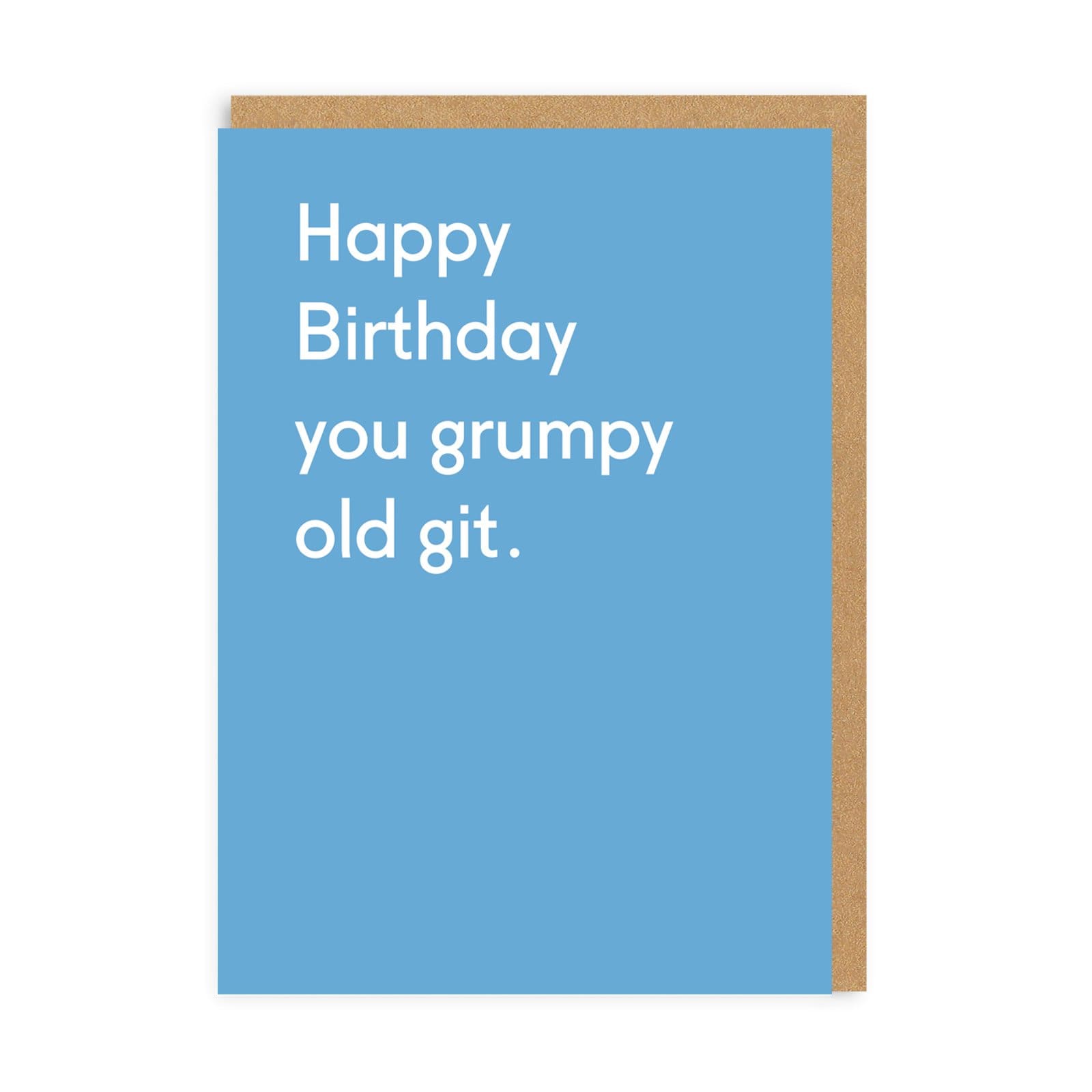 Funny Birthday Card Grumpy Old Git Greeting Card