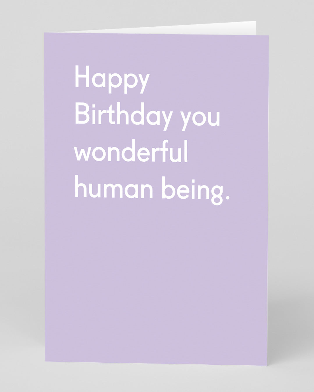 Birthday Card Wonderful Human Being Birthday Card