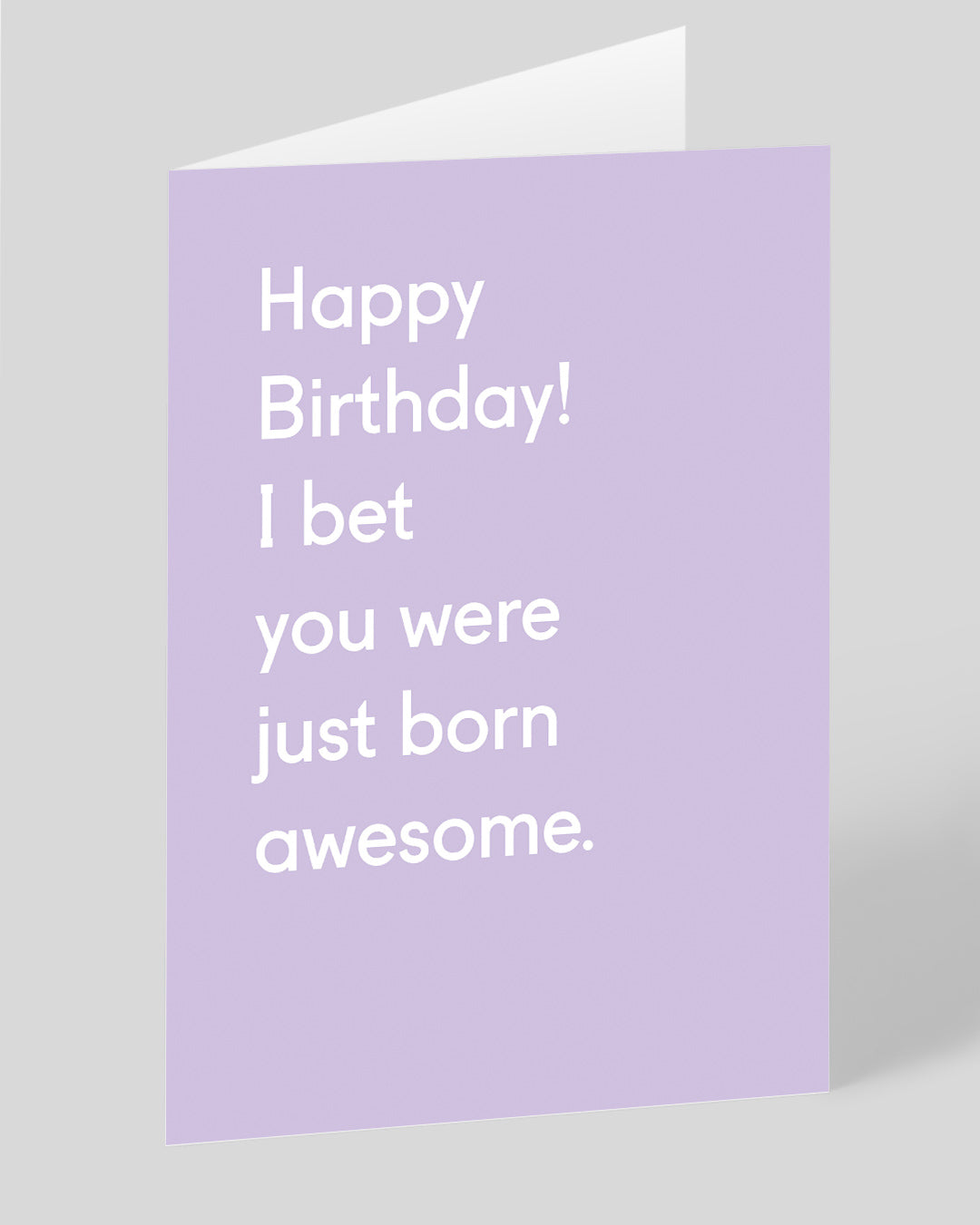 Birthday Card You Were Born Awesome Birthday Card