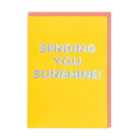 Thinking Of You Card saying Sending You Sunshine