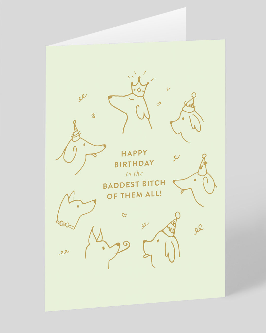 Birthday Card Baddest Bitch Birthday Card