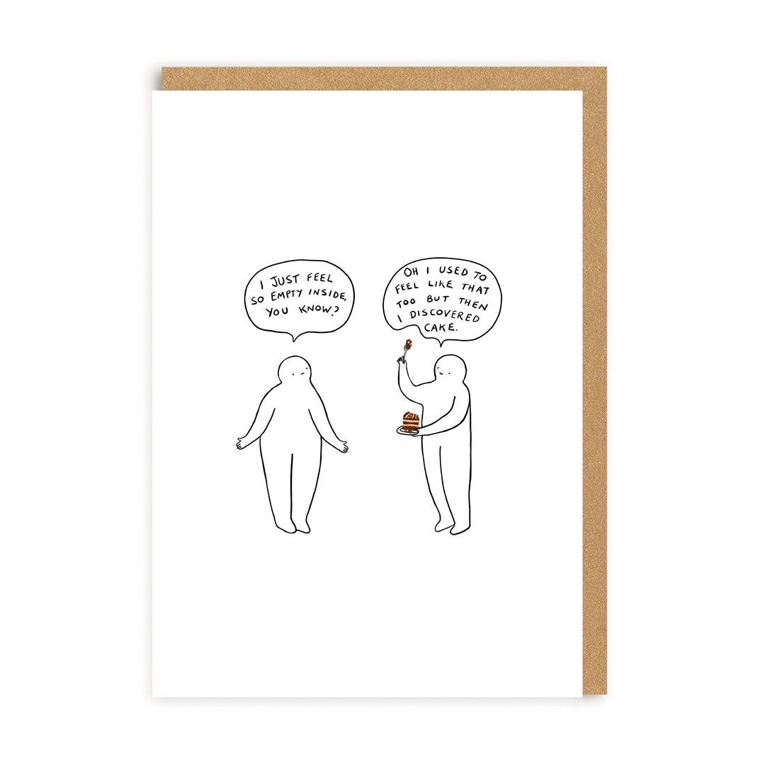 I Discovered Cake Greeting Card