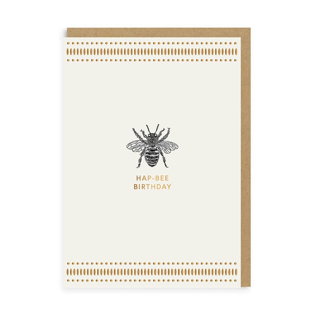 Birthday Card Hap-Bee Birthday Greeting Card
