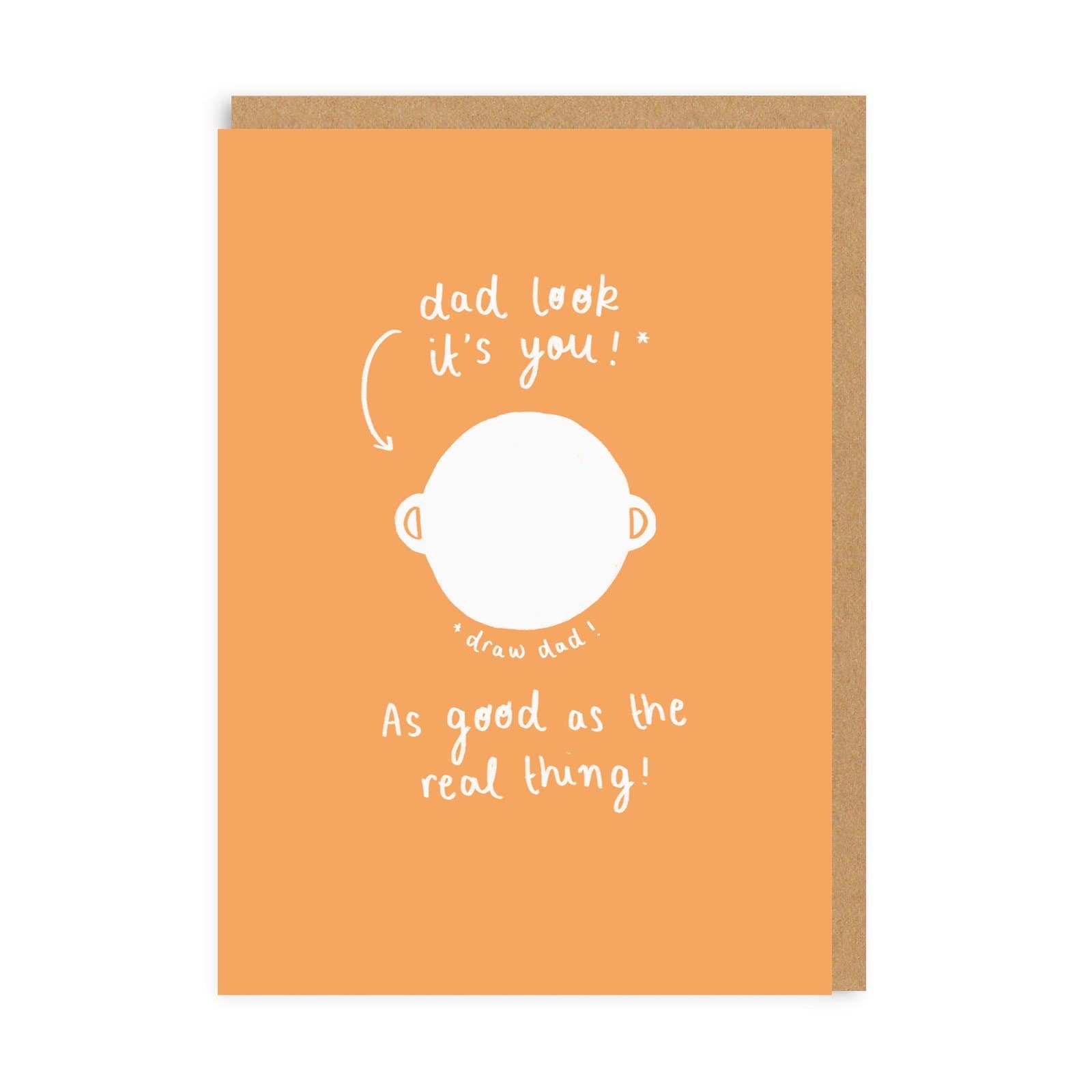 Father’s Day Funny Draw Dad! Greeting Card