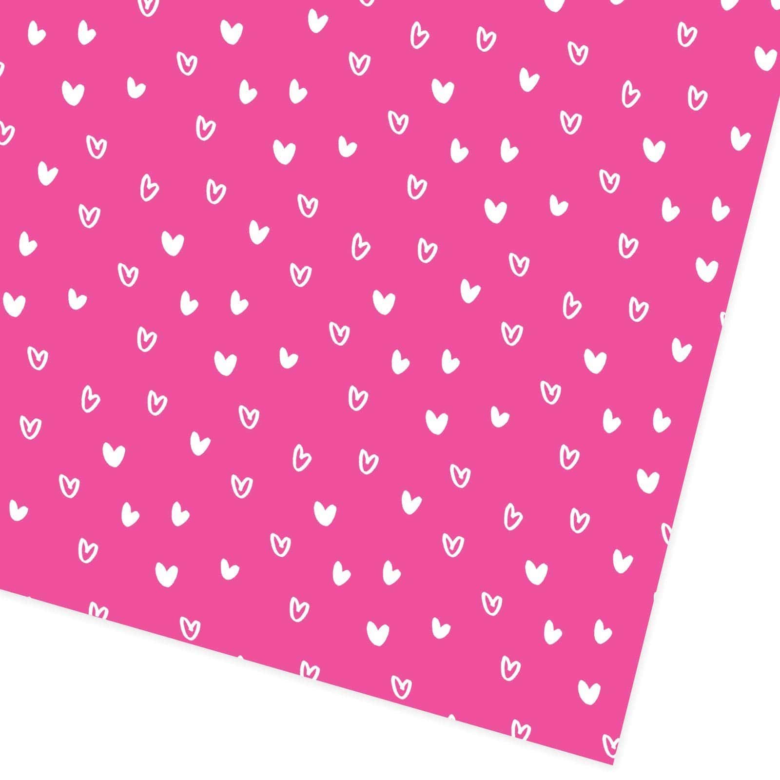 Neon Hearts Gift Wrap