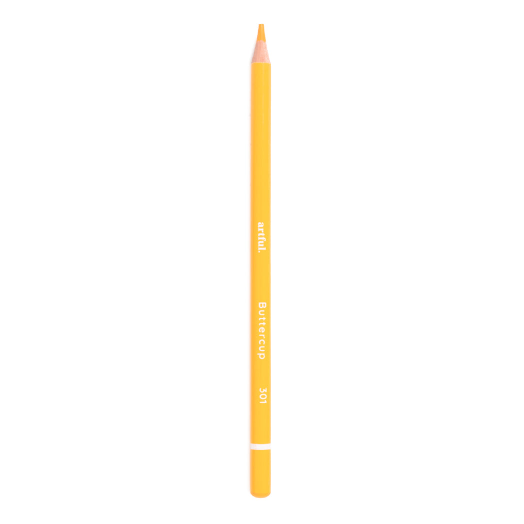 Artful Colouring Pencil - Singles, 301  Buttercup Yellow Colouring Pencil