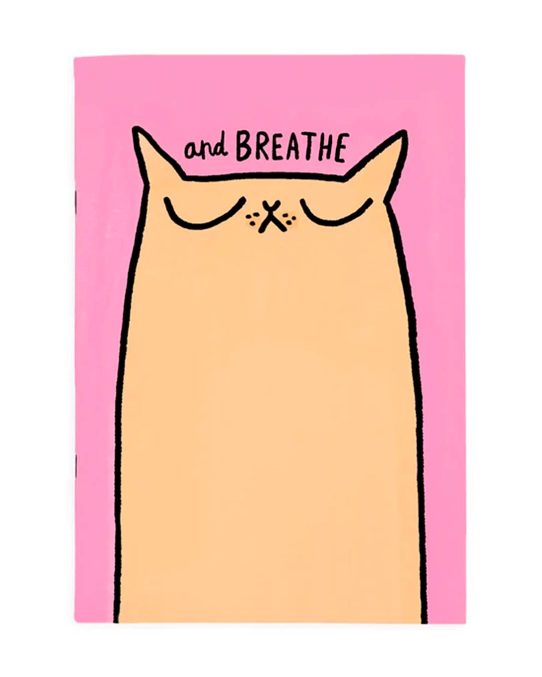 Breathe Cat A4ish Notebook