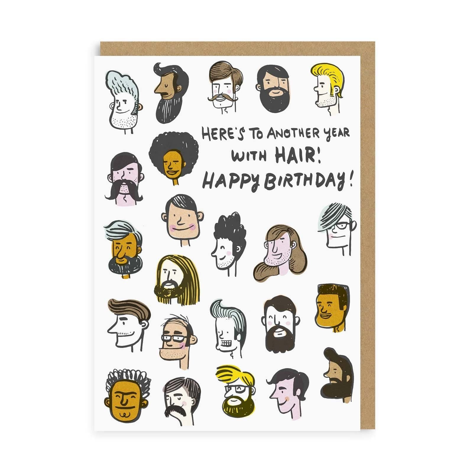 Funny Birthday Card Another Year With Hair Birthday Greeting Card