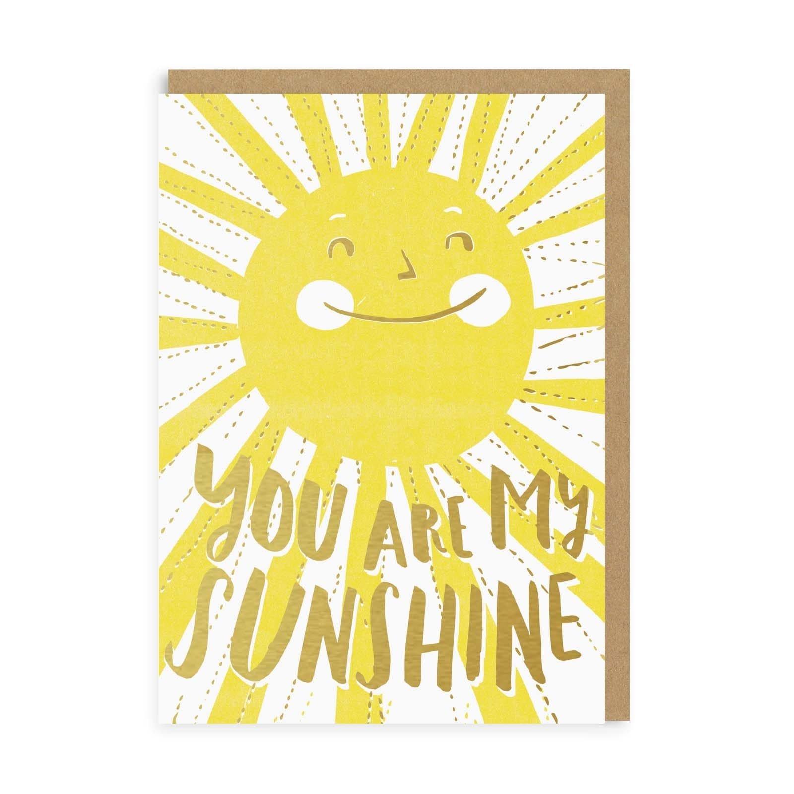 Valentine’s Day | Cute Valentines Card For Him or Her | You Are My Sunshine Greeting Card | Ohh Deer Unique Valentine’s Card | Artwork by Hello!Lucky | Made In The UK, Eco-Friendly Materials, Plastic Free Packaging