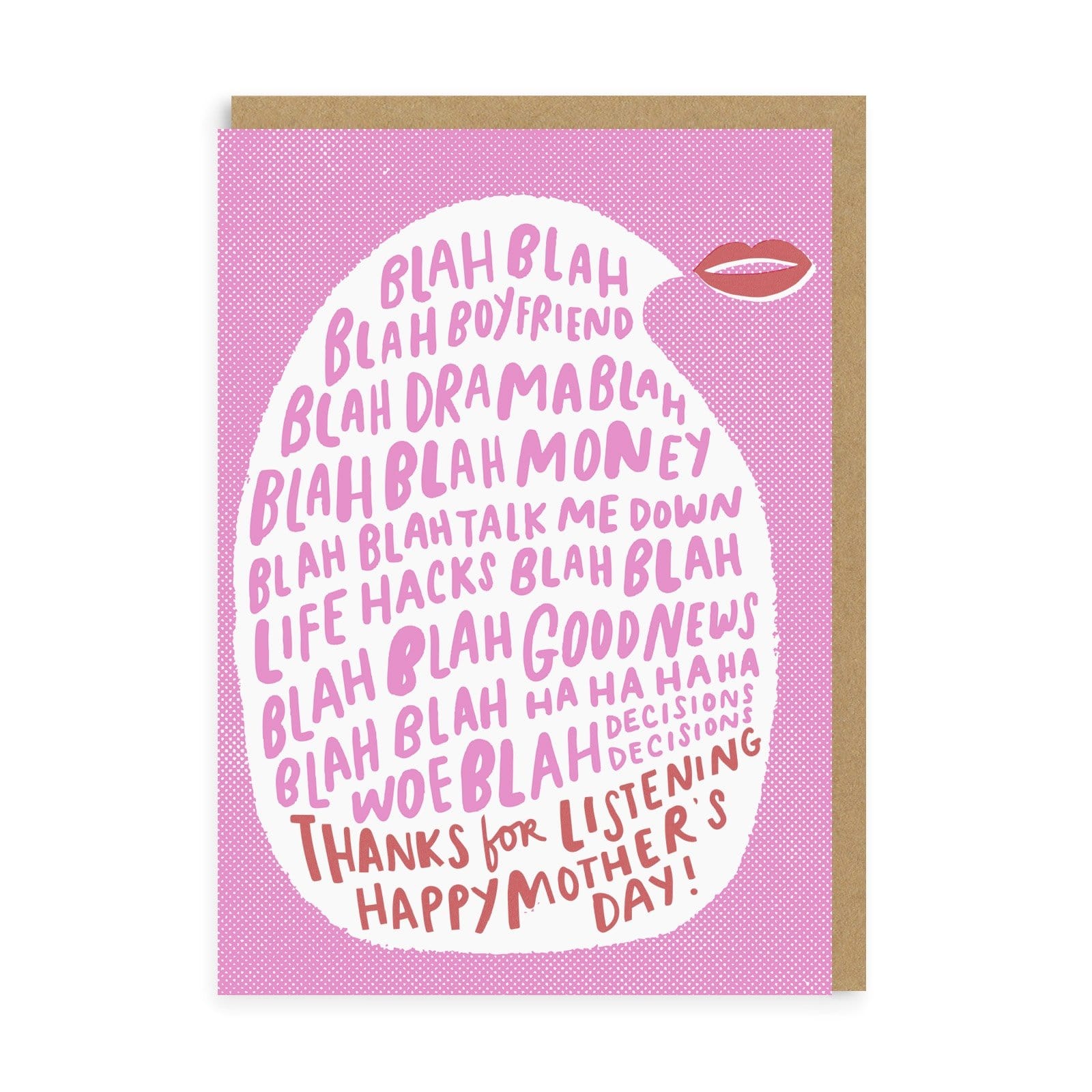 Mum Thanks For Listening Mother’s Day Greeting Card