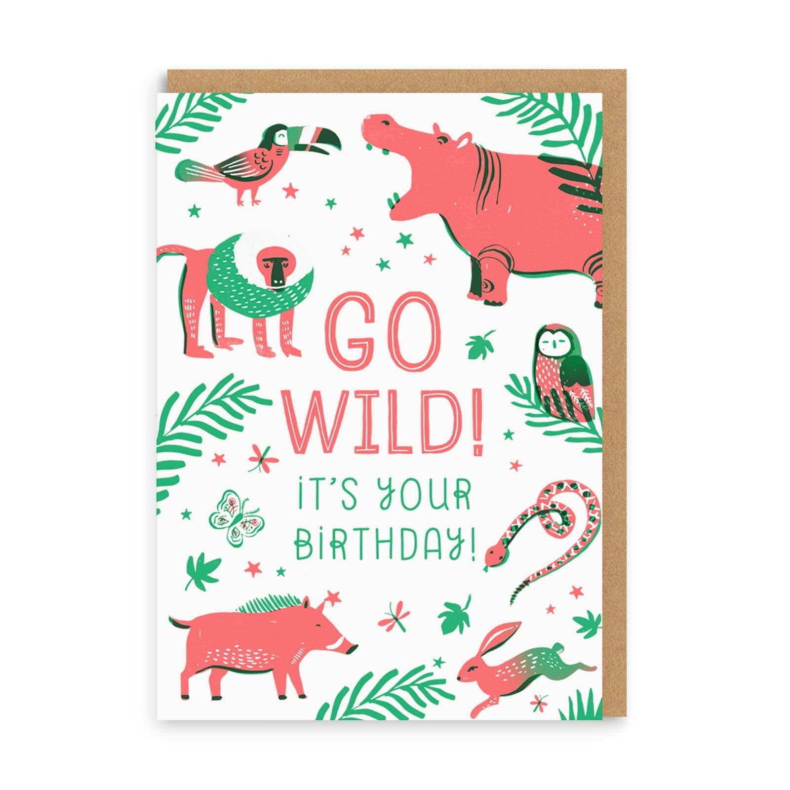 Birthday Card Jungle Birthday Greeting Card