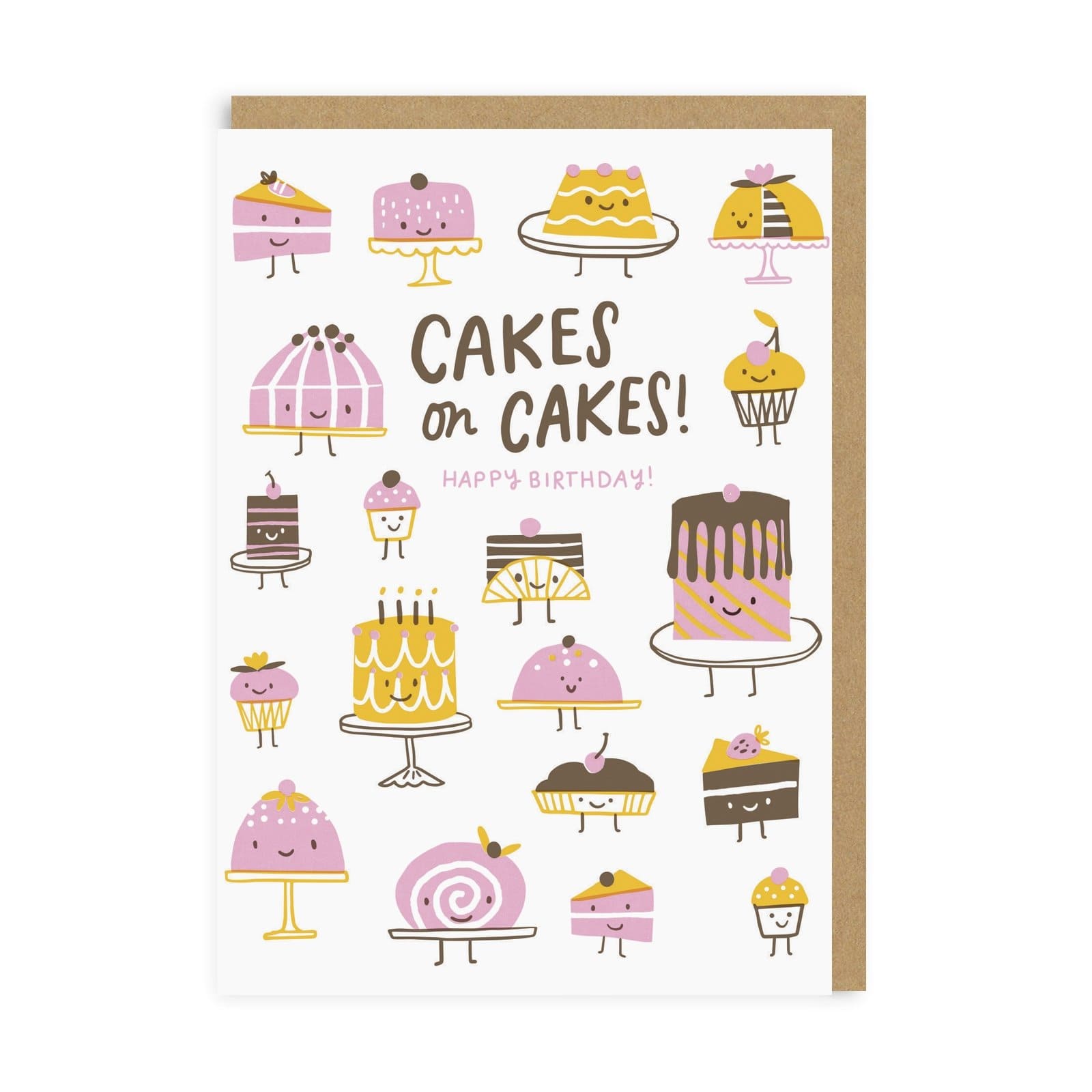 Funny Birthday Card Cakes On Cakes Birthday Greeting Card