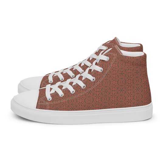 Taupe Cedar Umber Women’s high top canvas shoes