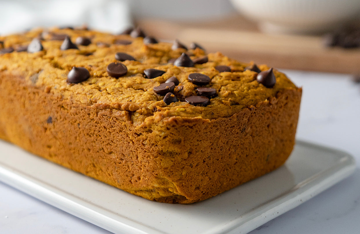 Vegan Chocolate Chip Pumpkin Loaf