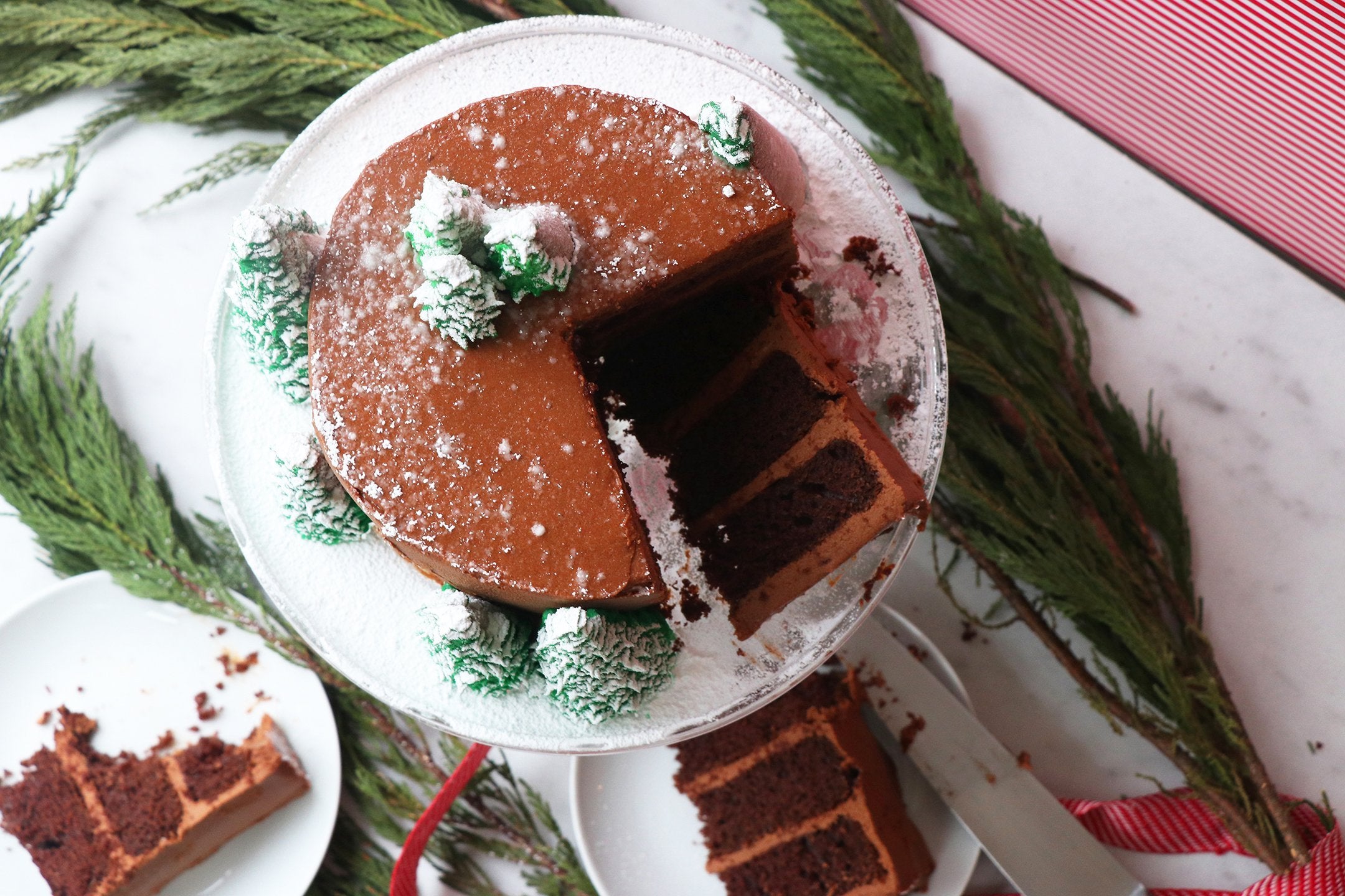 Winter Wonderland Cake featuring the Ultimate Sweet Potato Frosting