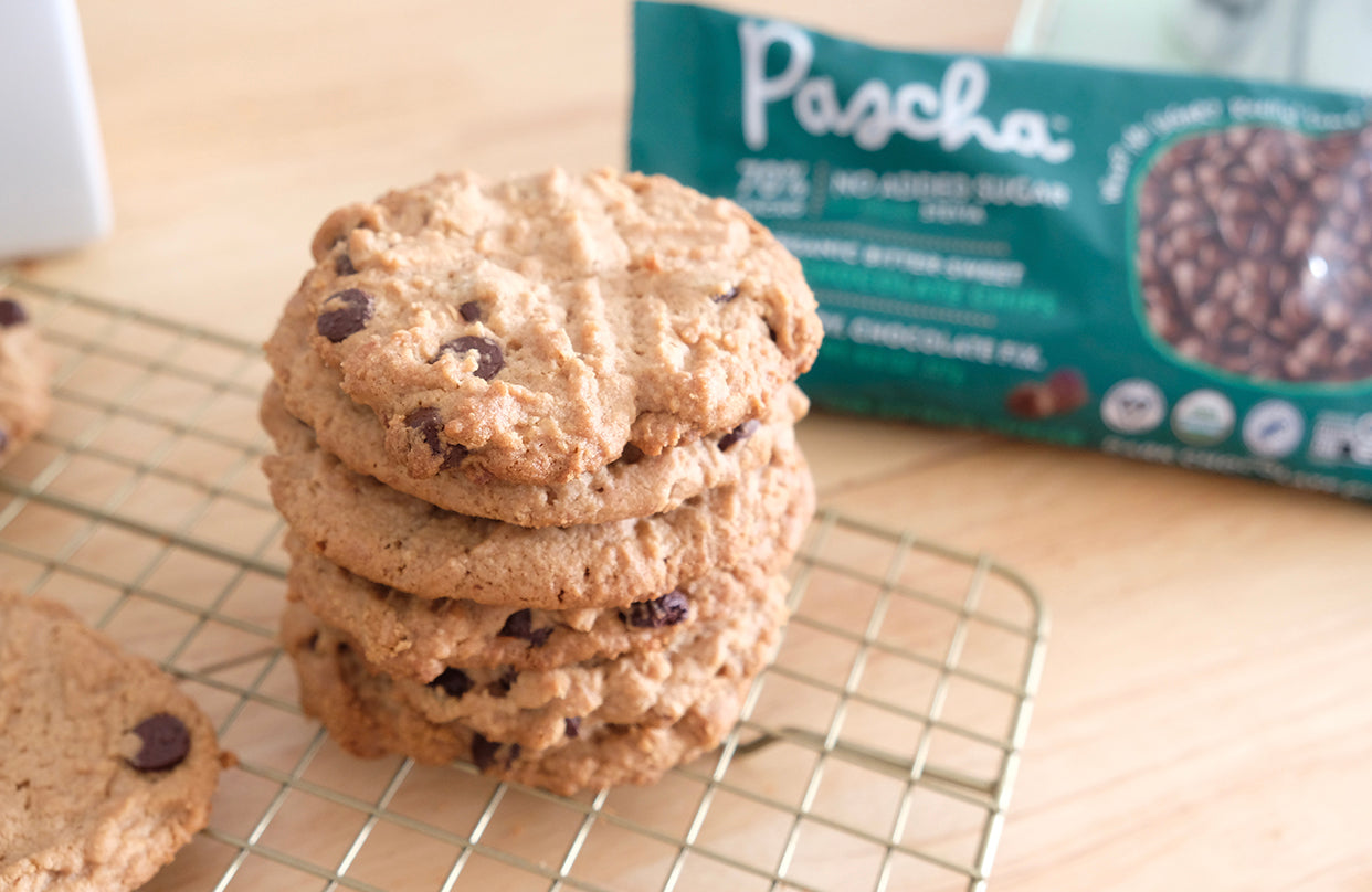 Vegan Peanut Butter Chocolate Chip Cookies