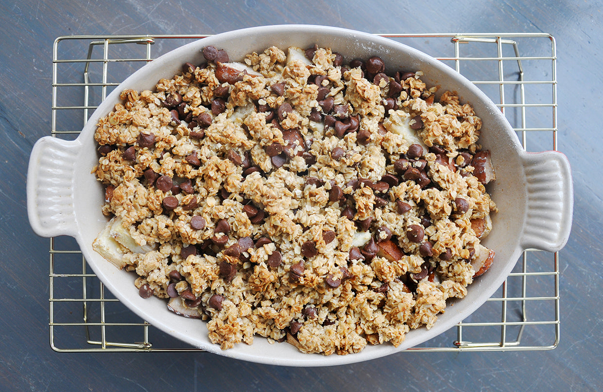 Chocolate Pear Crumble