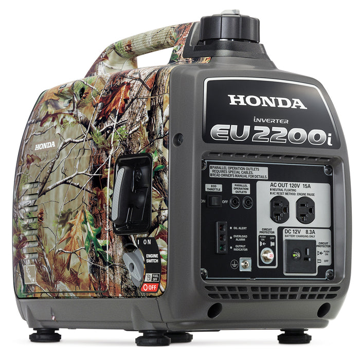 Honda EU2200I-CAMO 2,200 Watt Inverter Super Quiet Generator w/ Realtr