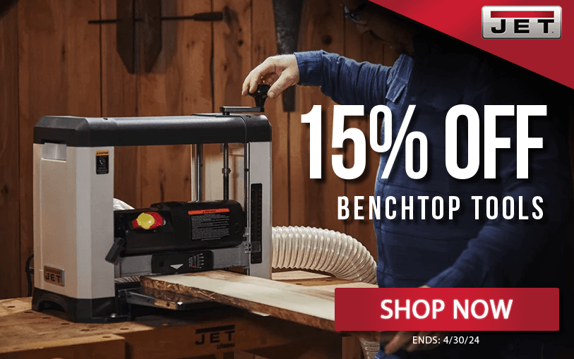 15% OFF benchtop tools