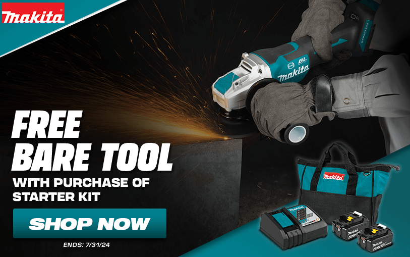 FREE Makita bare tools with a starter kit