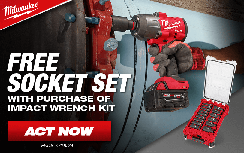 Free Socket set or Battery with Impact Wrench kits